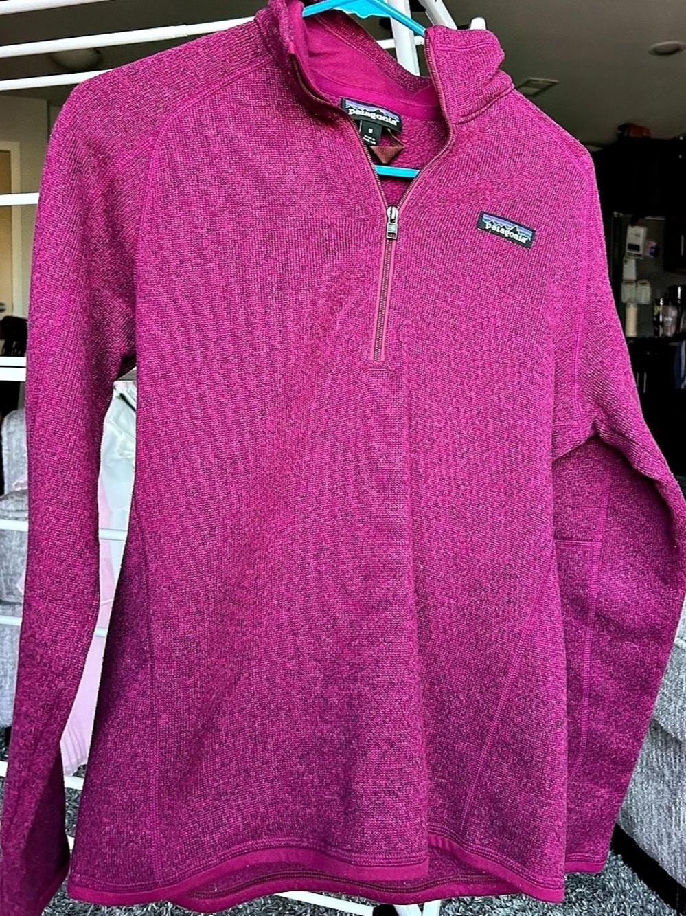 Patagonia Women's Better Sweater Quarter-Zip Fleece Pink Medium